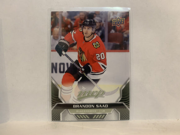 #12 Brandon Saad Chicago Blackhawks 2020-21 Upper Deck MVP Hockey Card MF