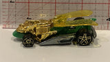 Green Golden Draggin Tail Hot Wheels Toy Diecast Car