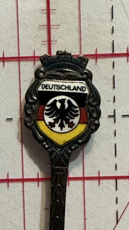 Deutschland Crest Emblem Germnay Antiko 100 Europe Souvenir Spoon