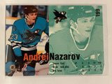 #199 Andrei Nazarov Rookie San Jose Sharks 1994-95 Fleer Hockey Card NHL