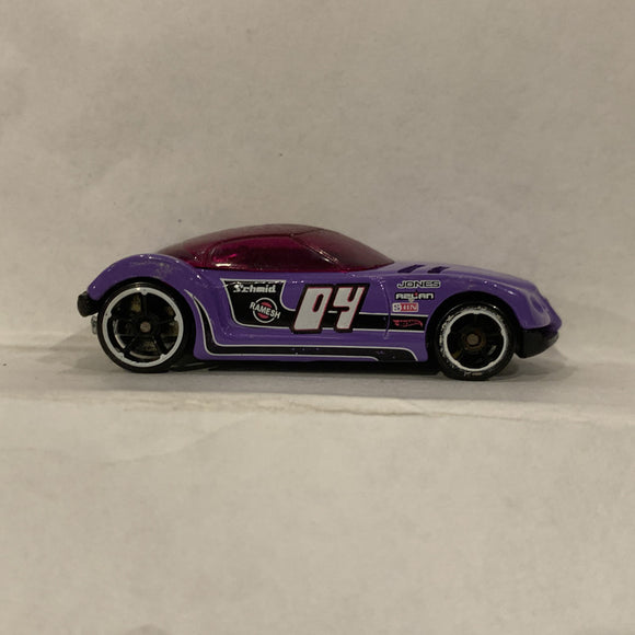 Purple Golden Arrow ©2002 Hot Wheels Diecast Car FC