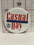 Casual Day Cerebral Palsy Association Button Pinback