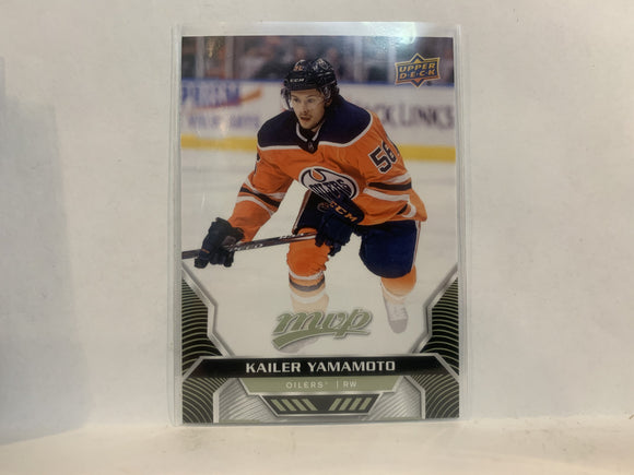 #81 Kailer Yamamoto Edmonton Oilers 2020-21 Upper Deck MVP Hockey Card MF