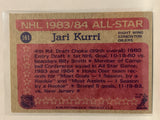 #161 Jari Kurri Edmonton Oilers 1984-85 Topps Hockey Card NHL
