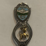 Montana Big Sky Country Deer The Treasure State Collectable Souvenir Spoon AL
