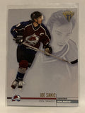 #37 Joe Sakic Colorado Avalanche 2001-02 Titanium Hockey Card NHL