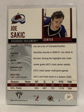 #37 Joe Sakic Colorado Avalanche 2001-02 Titanium Hockey Card NHL