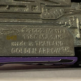 Purple Golden Arrow ©2002 Hot Wheels Diecast Car FC