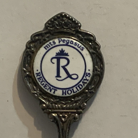 Mts Pegasus Regent Holidays Logo Collectable Souvenir Spoon AL