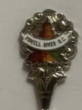 Powell River British Columbia Maple Leaf Souvenir Spoon