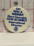 Elect Georgia's Don Schmidt Lions International Director Button Pinback