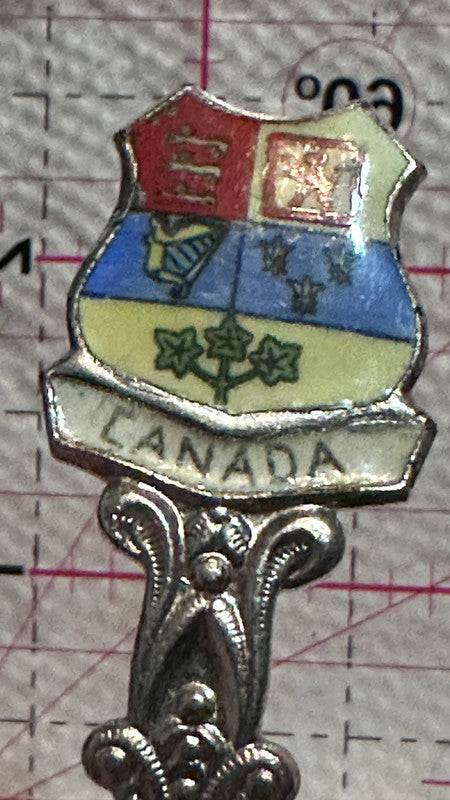 Noden Caveway Ontario Painted Canada  Souvenir Spoon