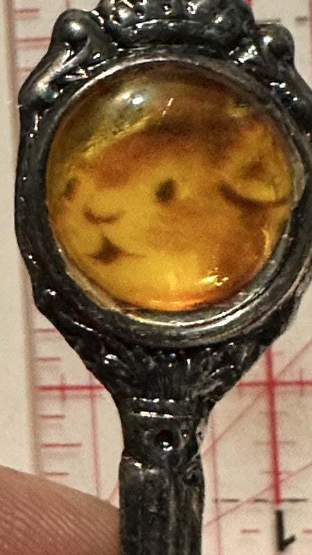 Easter 1985 Bunny Face Drawing Steel Silverplate Holiday Souvenir Spoon
