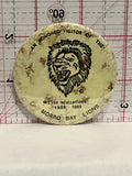 Morro Bay Lion Honored Visitor 1988 1989 Button Pinback