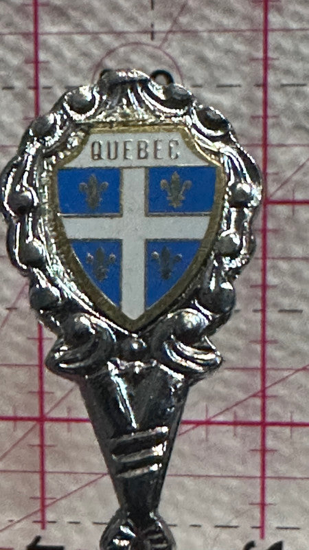 Quebec Crest Emblem  Souvenir Spoon