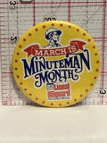 March is Minuteman Month National Guard Button Pinback