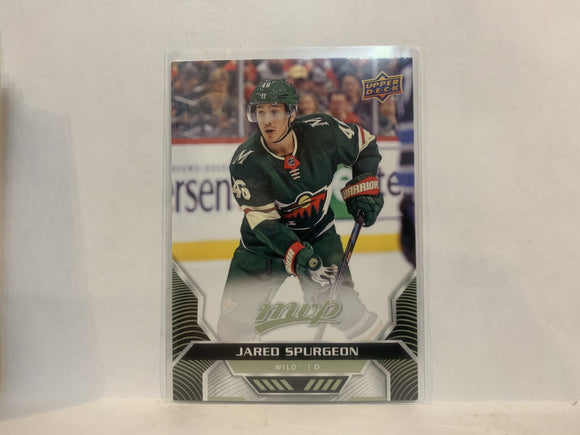 #77 Jared Spurgeon Minnesota Wild 2020-21 Upper Deck MVP Hockey Card MG