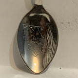 Cache Creek BC Gold Panner Pine Cone Collectable Souvenir Spoon AL