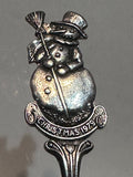 Christmas 1979 Snowman  Holidays Souvenir Spoon