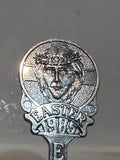 Easter 1985 Jesus Loaves and Fishes Silverplated Holidays Souvenir Spoon