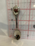 Cross Stitch Rose Flower Souvenir Spoon