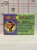Toys R Us Mascot Mission Statement  Button Pinback