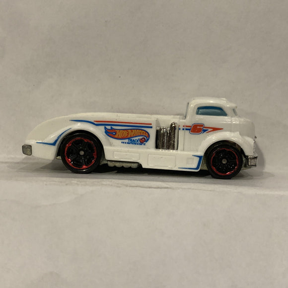 White Mig Rig ©2013 Hot Wheels Diecast Car FD