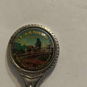 St. Arnaud Victoria Gold Town with a Gold Future Collectable Souvenir Spoon AM