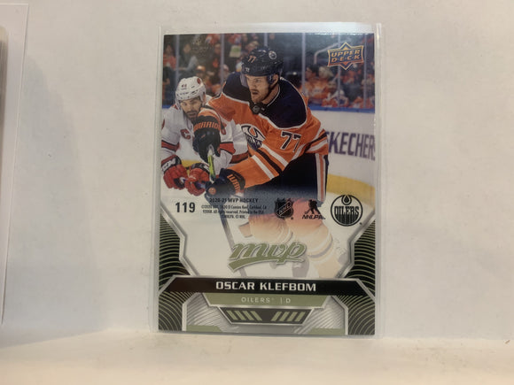 #119 Oscar Klefbom Puzzle Piece Edmonton Oilers 2020-21 Upper Deck MVP Hockey Card MH