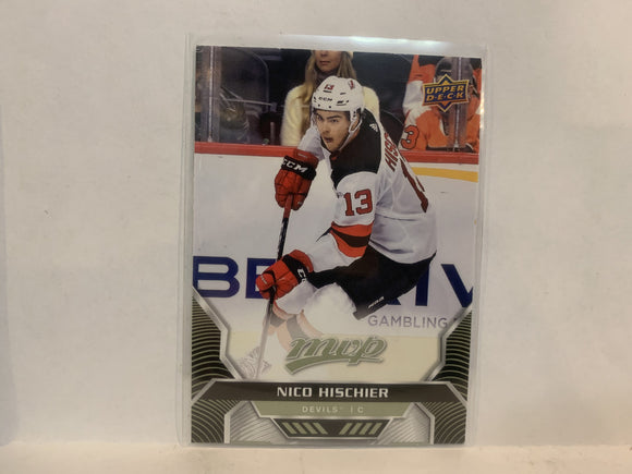 #129 Nico Hischer New Jersey Devils 2020-21 Upper Deck MVP Hockey Card MI