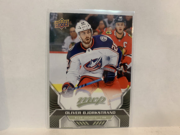 #159 Oliver Bjorkstrand Columbus Blue Jackets 2020-21 Upper Deck MVP Hockey Card MI
