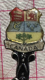 Souvenir of Canada RCMP Painted Crest Emblem  Souvenir Spoon