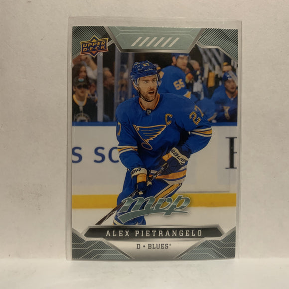 #180 Alex Pietrangelo St Louis Blues 2019-20 Upper Deck MVP Hockey Card KX