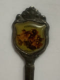 February Violets Flowers Souvenir Spoon
