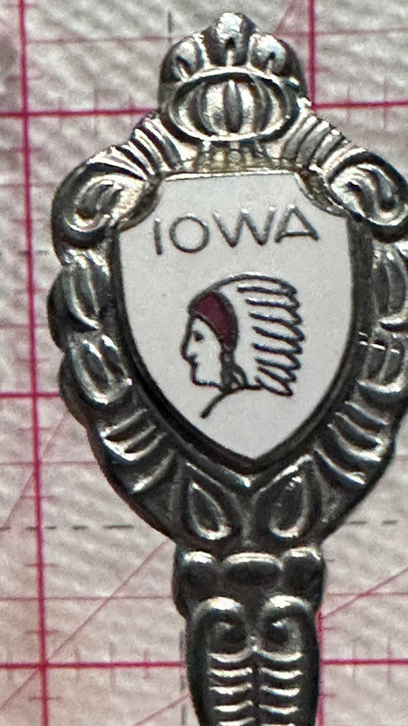 Iowa Native Cief  Souvenir Spoon