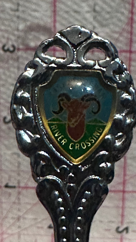 Saskatchewan River Crossing Alberta Bighorn Sheep  Souvenir Spoon