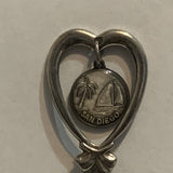 San Diego Beach Palm Tree Collectable Souvenir Spoon AN