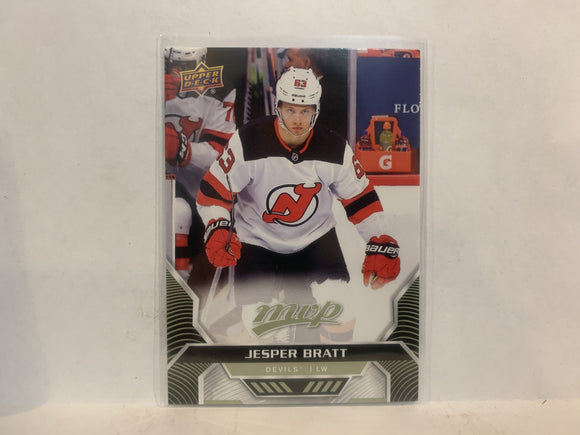 #155 Jesper Bratt New Jersey Devils 2020-21 Upper Deck MVP Hockey Card MI