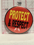 Protect & Respect The Body Shop Button Pinback