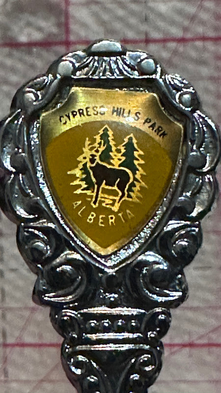 Cypress Hills Park Alberta Elkwater  Souvenir Spoon