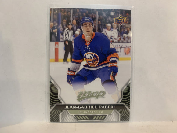 #148 Jean-Gabriel Pageau New York Islanders 2020-21 Upper Deck MVP Hockey Card MI
