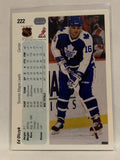 #222 Ed Olczyk Toronto Maple Leafs 1990-91 Upper Deck Hockey Card NHL
