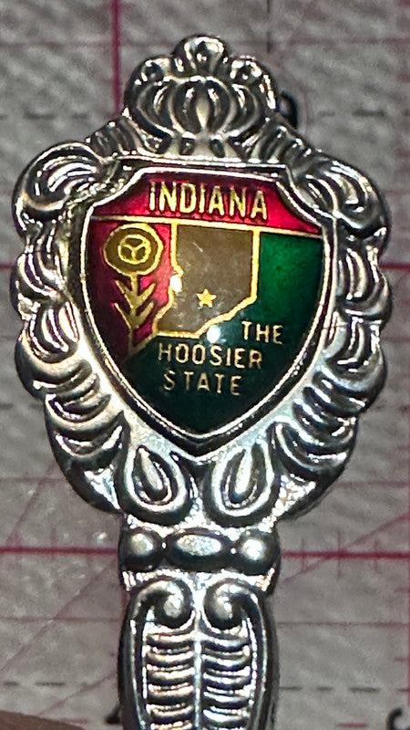 Indiana The Hoosier State  Souvenir Spoon