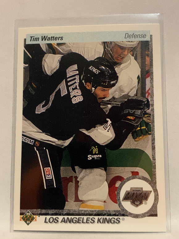 #117 Tim Watters Los Angeles Kings 1990-91 Upper Deck Hockey Card NHL