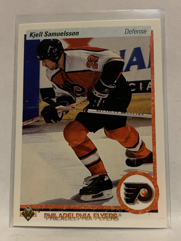 #116 Kjell Samuelsson Philadelphia Flyers 1990-91 Upper Deck Hockey Card NHL