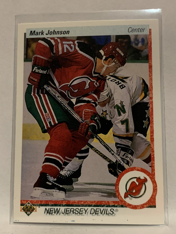 1990-91 Upper Deck Hockey #180 Mark Johnson New Jersey Devils