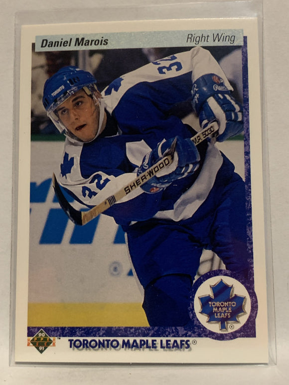 #179 Daniel Marois Toronto Maple Leafs 1990-91 Upper Deck Hockey Card NHL