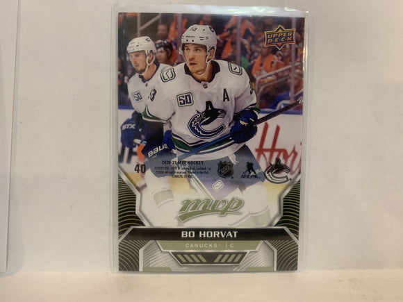 #40 Bo Horvat Puzzle Piece Vancouver Canucks 2020-21 Upper Deck MVP Hockey Card MJ