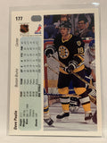 #177 Dave Poulin Boston Bruins 1990-91 Upper Deck Hockey Card NHL