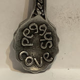 Peggy's Cove Nova Scotia Lighthouse Pewter Collectable Souvenir Spoon AN